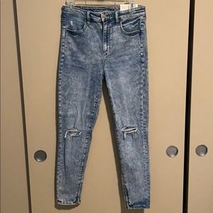 American Eagle Super Hi Rise Jegging Crop Size 8
